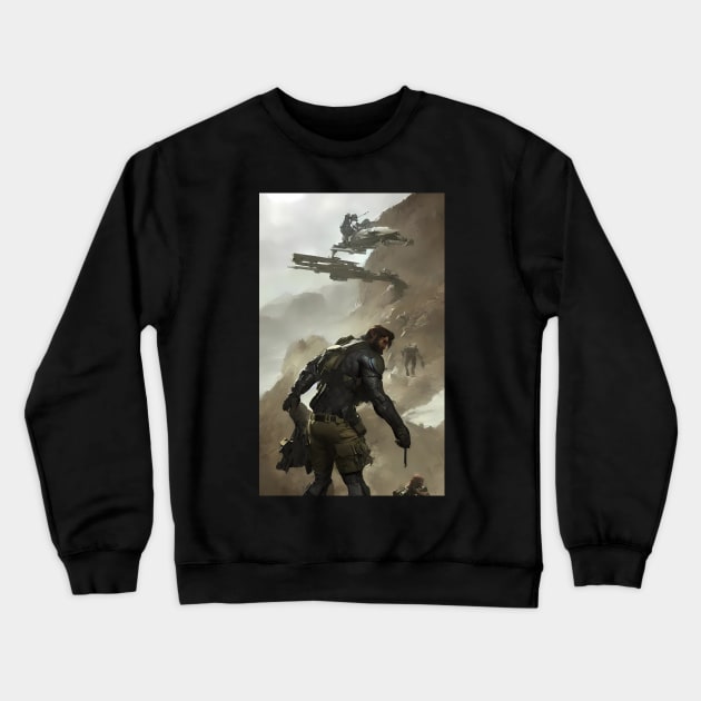 Metal Gear solid inspired art Crewneck Sweatshirt by IOANNISSKEVAS